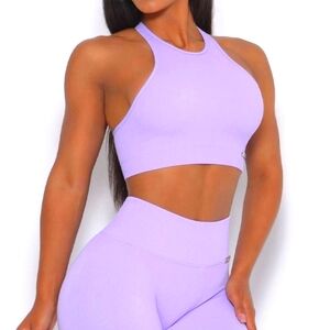 Bombshell Sportswear Purple High Neck Sports Bra